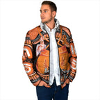 Personalised Australia Leukemia Awareness Month Padded Jacket Aussie Cockatoo Fight Boxing Gloves Aboriginal Art