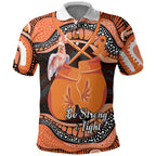 Personalised Australia Leukemia Awareness Month Polo Shirt Aussie Cockatoo Fight Boxing Gloves Aboriginal Art