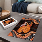 Australia Leukemia Awareness Month Puzzle Aussie Cockatoo Fight Boxing Gloves Aboriginal Art