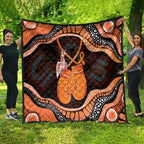 Australia Leukemia Awareness Month Quilt Aussie Cockatoo Fight Boxing Gloves Aboriginal Art