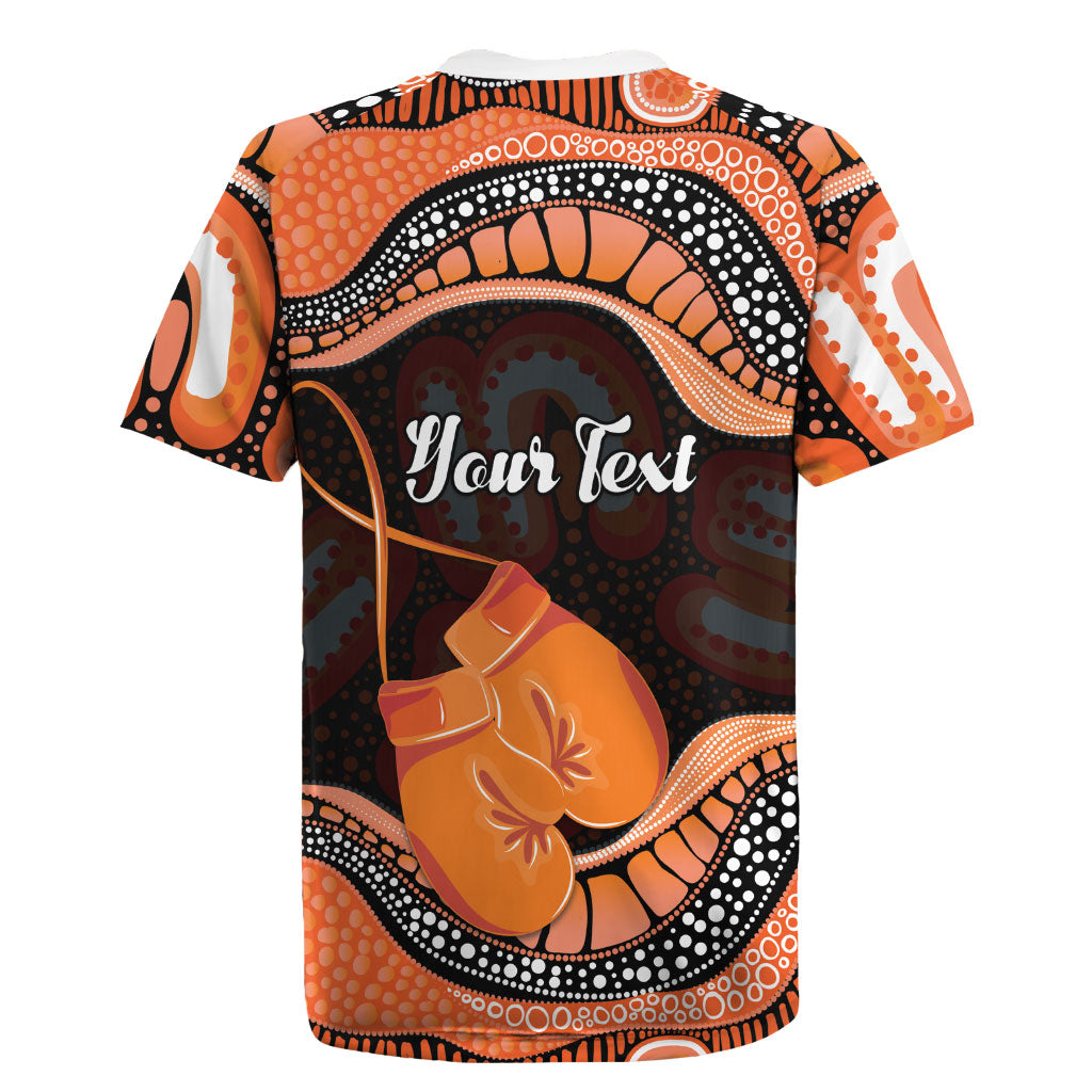 Personalised Australia Leukemia Awareness Month Rugby Jersey Aussie Cockatoo Fight Boxing Gloves Aboriginal Art