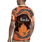 Personalised Australia Leukemia Awareness Month Rugby Jersey Aussie Cockatoo Fight Boxing Gloves Aboriginal Art