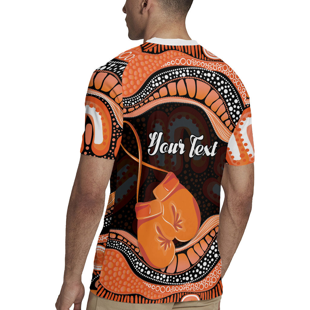 Personalised Australia Leukemia Awareness Month Rugby Jersey Aussie Cockatoo Fight Boxing Gloves Aboriginal Art