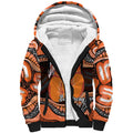 Personalised Australia Leukemia Awareness Month Sherpa Hoodie Aussie Cockatoo Fight Boxing Gloves Aboriginal Art