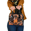 Australia Leukemia Awareness Month Shoulder Handbag Aussie Cockatoo Fight Boxing Gloves Aboriginal Art