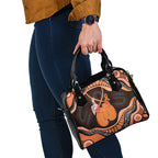 Australia Leukemia Awareness Month Shoulder Handbag Aussie Cockatoo Fight Boxing Gloves Aboriginal Art