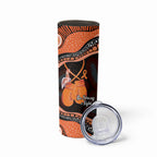 Personalised Australia Leukemia Awareness Month Skinny Tumbler Aussie Cockatoo Fight Boxing Gloves Aboriginal Art