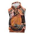 Personalised Australia Leukemia Awareness Month Sleeveless Hoodie Aussie Cockatoo Fight Boxing Gloves Aboriginal Art
