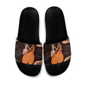 Australia Leukemia Awareness Month Slide Sandals Aussie Cockatoo Fight Boxing Gloves Aboriginal Art