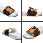 Australia Leukemia Awareness Month Slide Sandals Aussie Cockatoo Fight Boxing Gloves Aboriginal Art