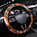 Australia Leukemia Awareness Month Steering Wheel Cover Aussie Cockatoo Fight Boxing Gloves Aboriginal Art