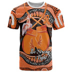 Personalised Australia Leukemia Awareness Month T Shirt Aussie Cockatoo Fight Boxing Gloves Aboriginal Art