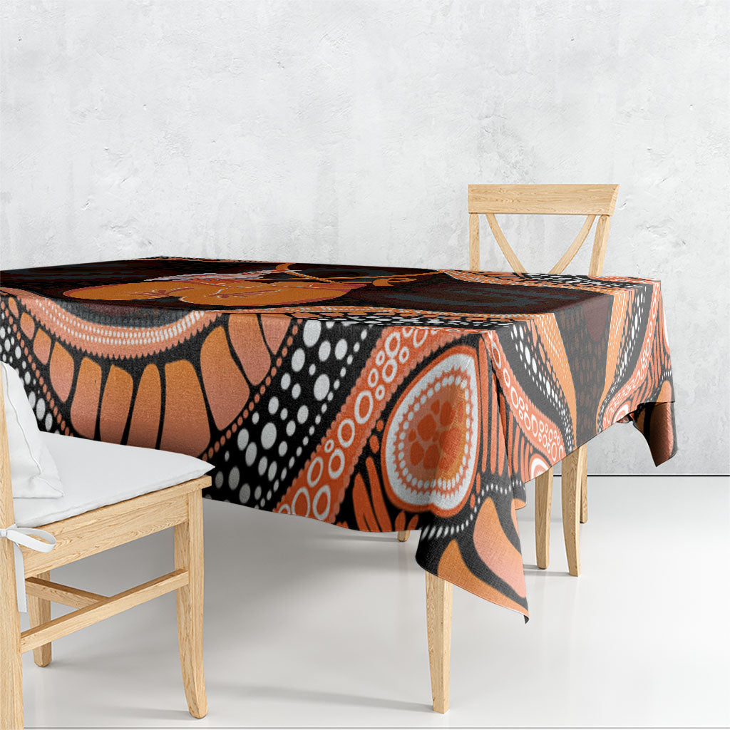 Australia Leukemia Awareness Month Tablecloth Aussie Cockatoo Fight Boxing Gloves Aboriginal Art