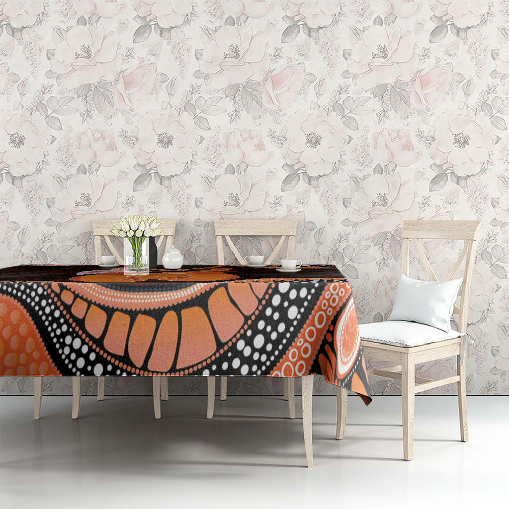 Australia Leukemia Awareness Month Tablecloth Aussie Cockatoo Fight Boxing Gloves Aboriginal Art