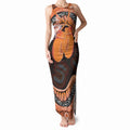 Personalised Australia Leukemia Awareness Month Tank Maxi Dress Aussie Cockatoo Fight Boxing Gloves Aboriginal Art