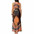 Personalised Australia Leukemia Awareness Month Tank Maxi Dress Aussie Cockatoo Fight Boxing Gloves Aboriginal Art