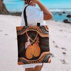 Australia Leukemia Awareness Month Tote Bag Aussie Cockatoo Fight Boxing Gloves Aboriginal Art