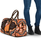 Australia Leukemia Awareness Month Travel Bag Aussie Cockatoo Fight Boxing Gloves Aboriginal Art