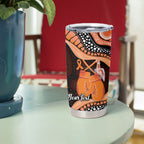 Personalised Australia Leukemia Awareness Month Tumbler Cup Aussie Cockatoo Fight Boxing Gloves Aboriginal Art