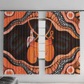 Australia Leukemia Awareness Month Window Curtain Aussie Cockatoo Fight Boxing Gloves Aboriginal Art