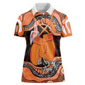 Personalised Australia Leukemia Awareness Month Women Polo Shirt Aussie Cockatoo Fight Boxing Gloves Aboriginal Art