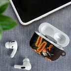 Australia Leukemia Awareness Month AirPods Case Flame Robin Bottlebrush Aboriginal Art