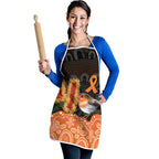 Australia Leukemia Awareness Month Apron Flame Robin Bottlebrush Aboriginal Art