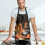Australia Leukemia Awareness Month Apron Flame Robin Bottlebrush Aboriginal Art
