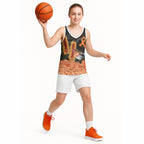 Australia Leukemia Awareness Month Basketball Jersey Flame Robin Bottlebrush Aboriginal Art