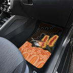 Australia Leukemia Awareness Month Car Mats Flame Robin Bottlebrush Aboriginal Art