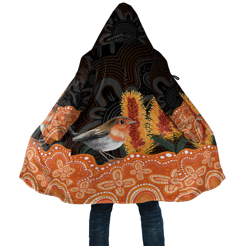 Australia Leukemia Awareness Month Cloak Flame Robin Bottlebrush Aboriginal Art