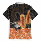 Australia Leukemia Awareness Month Hawaiian Shirt Flame Robin Bottlebrush Aboriginal Art