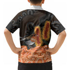 Australia Leukemia Awareness Month Hawaiian Shirt Flame Robin Bottlebrush Aboriginal Art