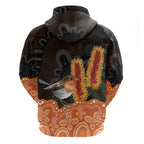 Australia Leukemia Awareness Month Hoodie Flame Robin Bottlebrush Aboriginal Art