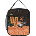 Australia Leukemia Awareness Month Lunch Bag Flame Robin Bottlebrush Aboriginal Art