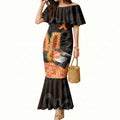Australia Leukemia Awareness Month Mermaid Dress Flame Robin Bottlebrush Aboriginal Art