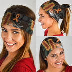 Australia Leukemia Awareness Month Neck Gaiter Flame Robin Bottlebrush Aboriginal Art