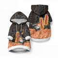 Australia Leukemia Awareness Month Pet Hoodie Flame Robin Bottlebrush Aboriginal Art