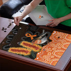 Australia Leukemia Awareness Month Puzzle Flame Robin Bottlebrush Aboriginal Art