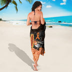 Australia Leukemia Awareness Month Sarong Flame Robin Bottlebrush Aboriginal Art
