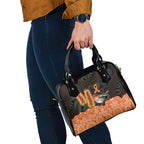 Australia Leukemia Awareness Month Shoulder Handbag Flame Robin Bottlebrush Aboriginal Art
