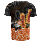 Australia Leukemia Awareness Month T Shirt Flame Robin Bottlebrush Aboriginal Art