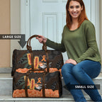 Australia Leukemia Awareness Month Travel Bag Flame Robin Bottlebrush Aboriginal Art