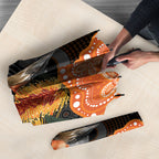 Australia Leukemia Awareness Month Umbrella Flame Robin Bottlebrush Aboriginal Art