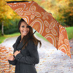 Australia Leukemia Awareness Month Umbrella Flame Robin Bottlebrush Aboriginal Art