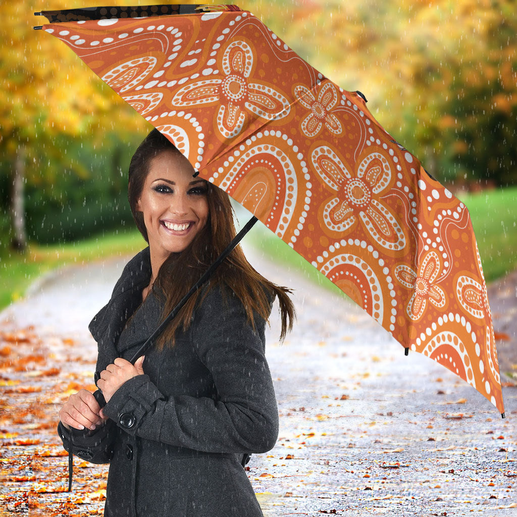 Australia Leukemia Awareness Month Umbrella Flame Robin Bottlebrush Aboriginal Art