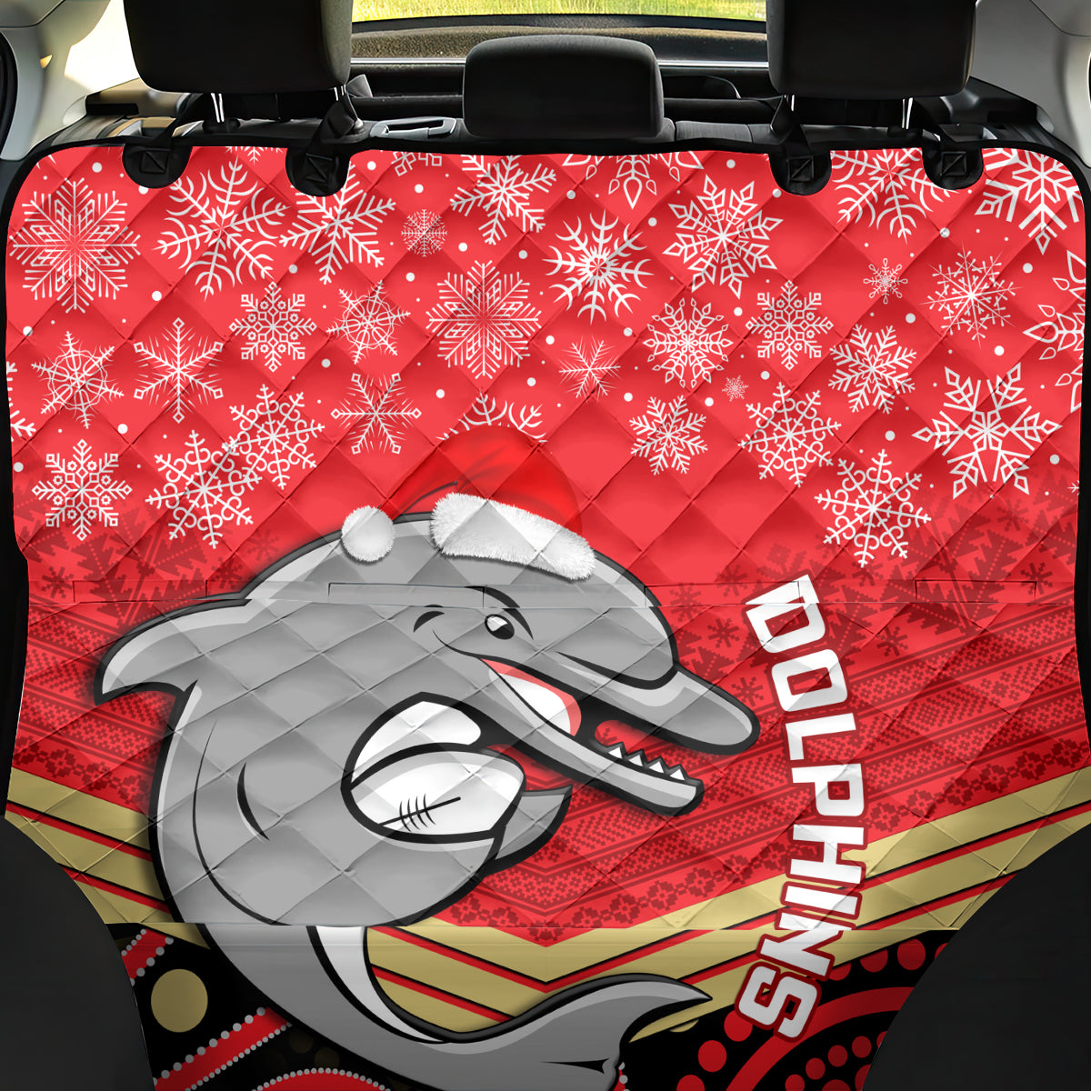 custom-dolphins-rugby-christmas-back-car-seat-cover-merry-xmas-2023-mix-aboriginal-art