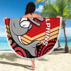 custom-dolphins-rugby-christmas-beach-blanket-merry-xmas-2023-mix-aboriginal-art
