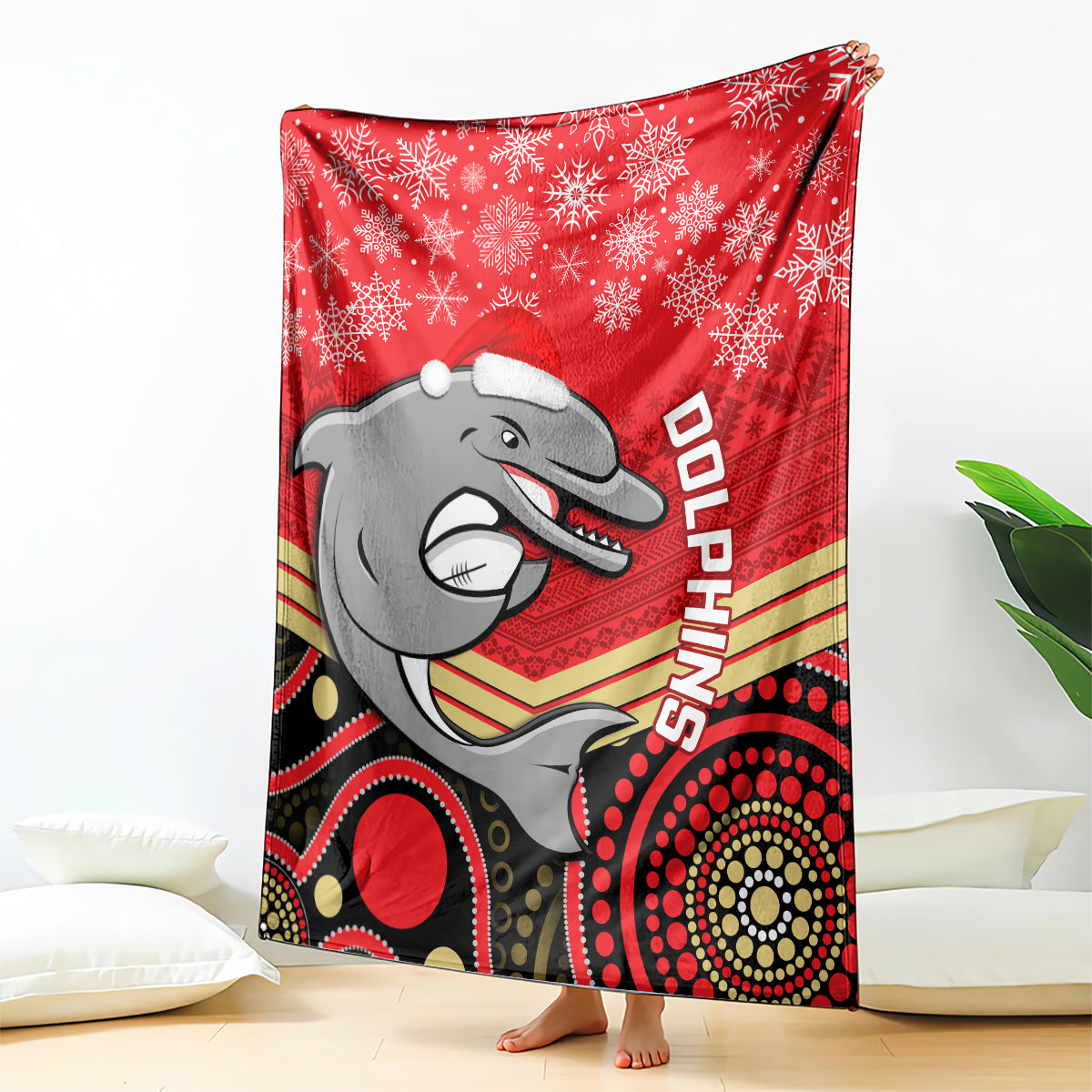 custom-dolphins-rugby-christmas-blanket-merry-xmas-2023-mix-aboriginal-art