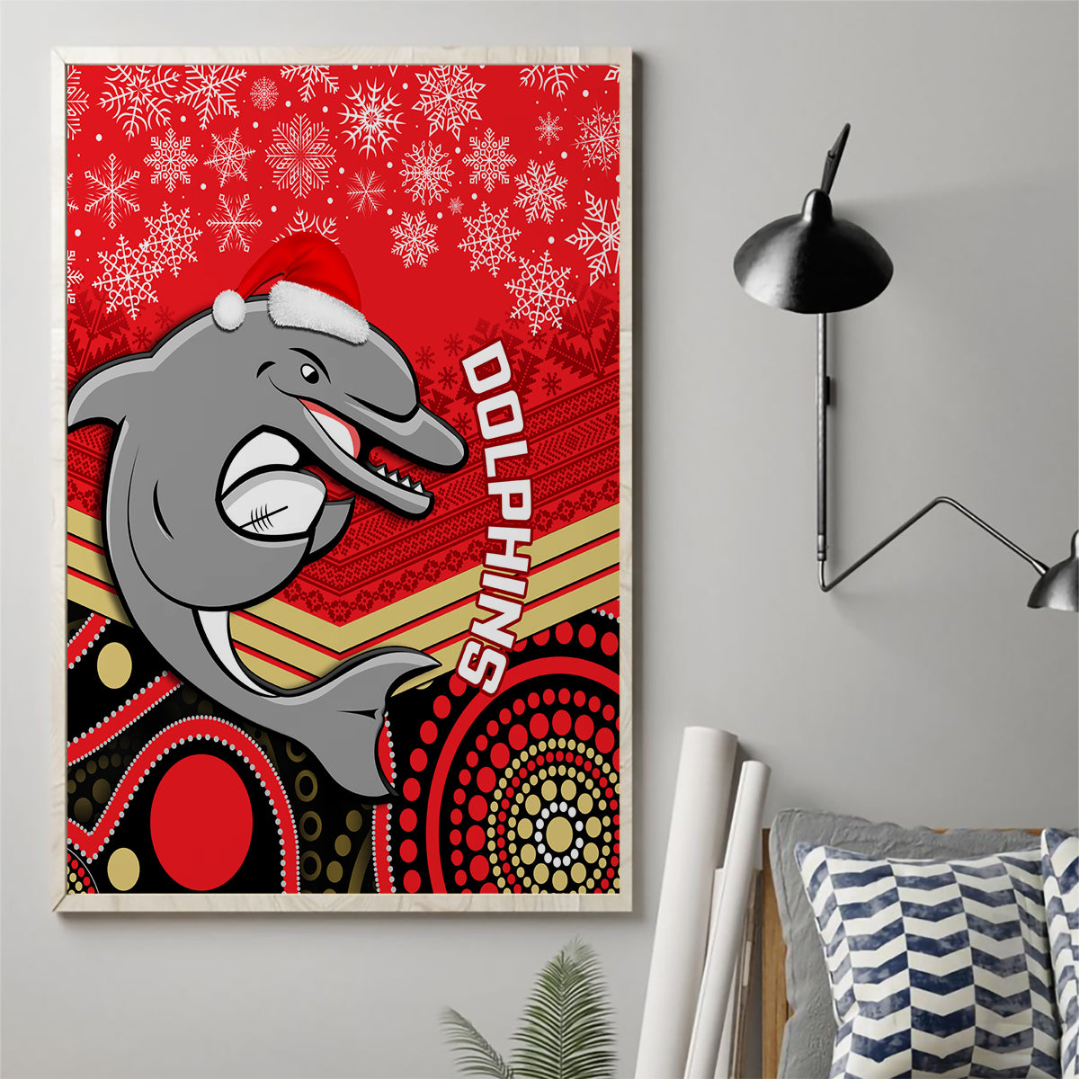 custom-dolphins-rugby-christmas-canvas-wall-art-merry-xmas-2023-mix-aboriginal-art